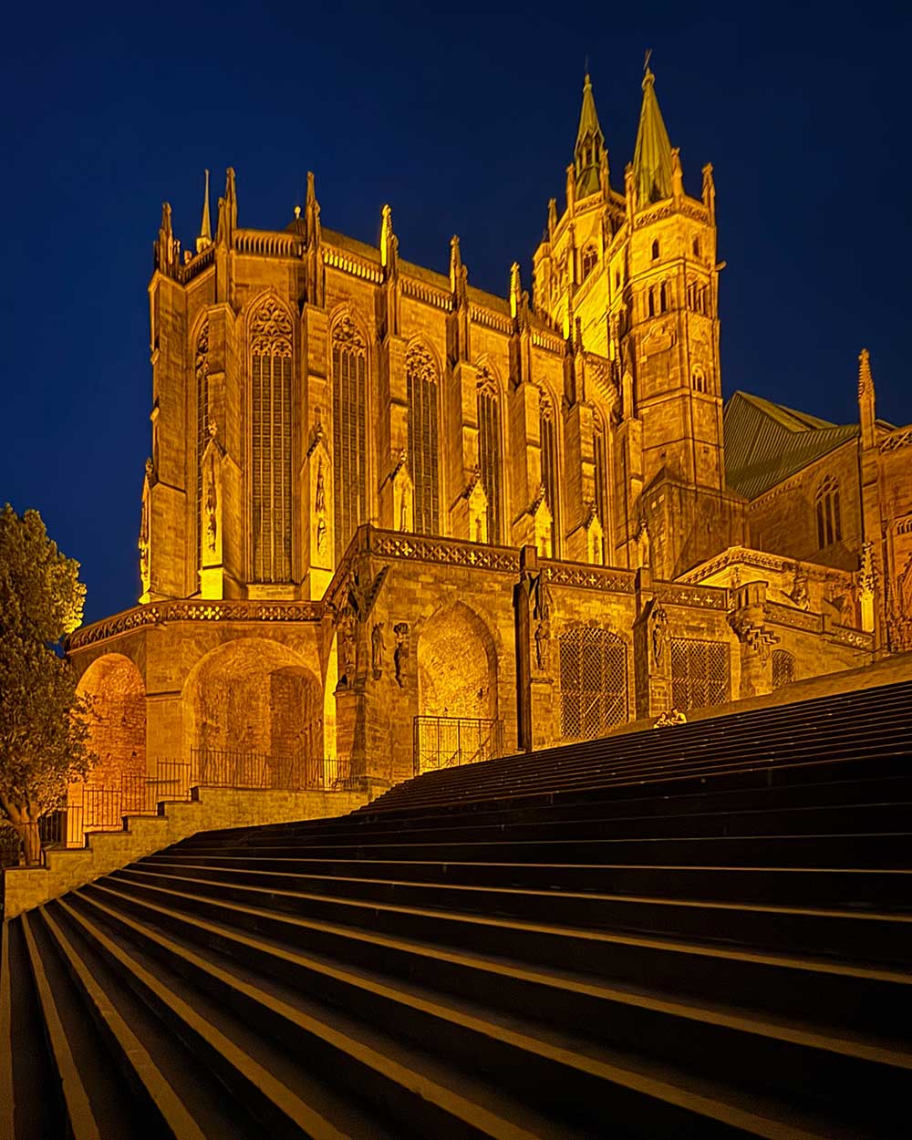 erfurt-dom-steps-night-1000 Erfurt Dom Steps at night