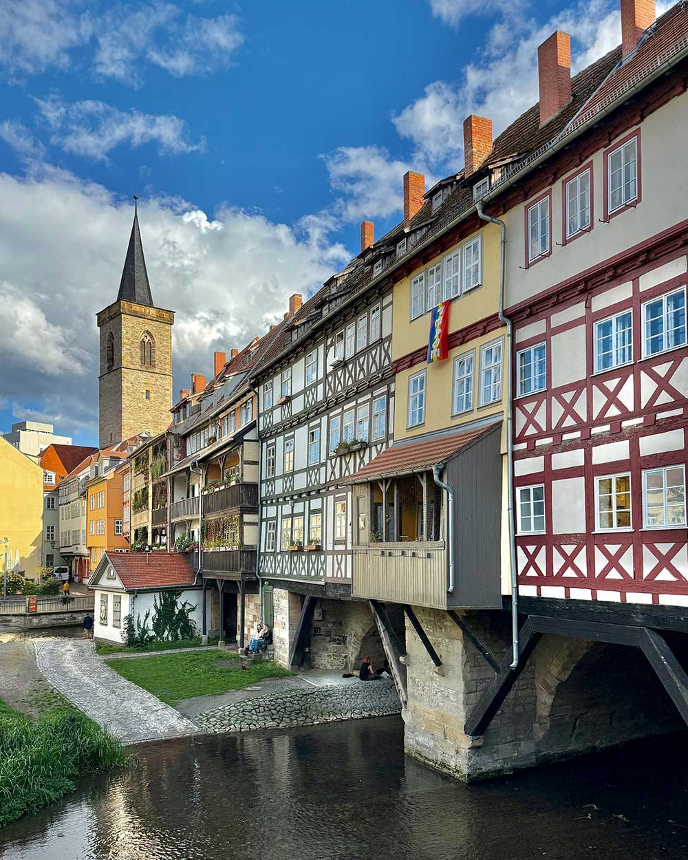 erfurt-steps-behind-merchant-bridge-1000 Erfurt Steps behind Merchant Bridge